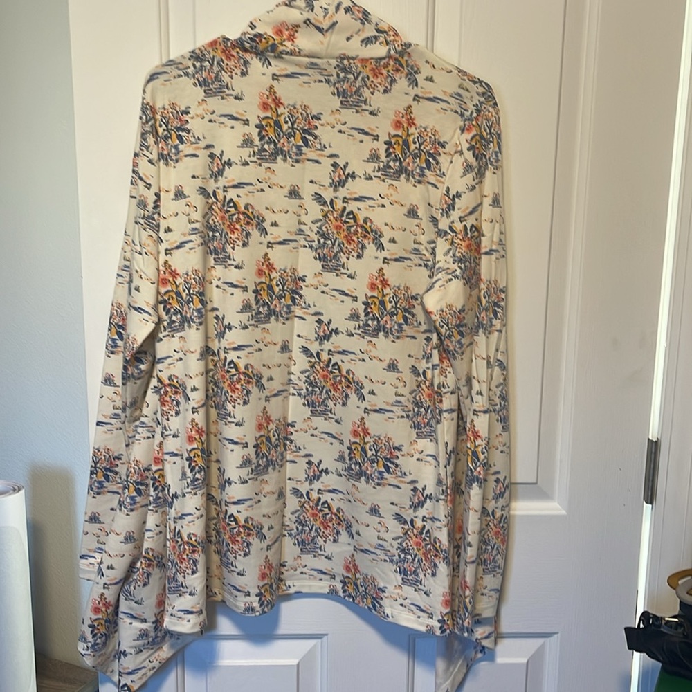 Bobeau Tropical Wrap Cardigan - Picture 5 of 5